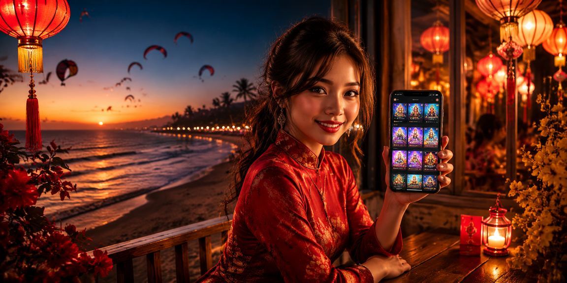 Người dùng xem kèo thể thao trên điện thoại tại quán cà phê Hội An Việt Nam