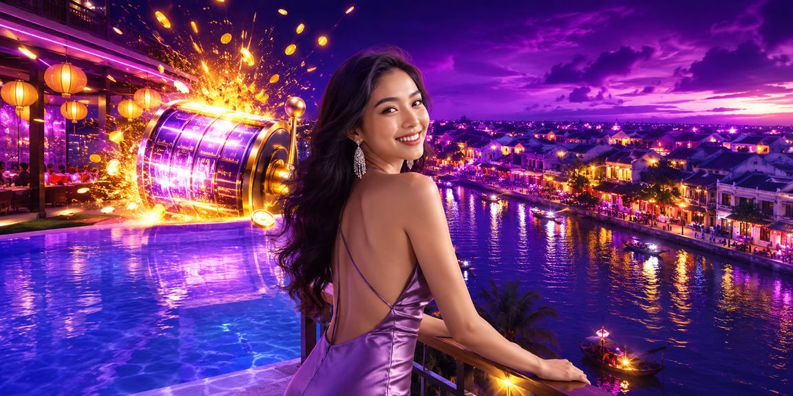Khung cảnh giải trí trực tuyến tại quán cà phê Hội An với màn hình game và không khí sôi động